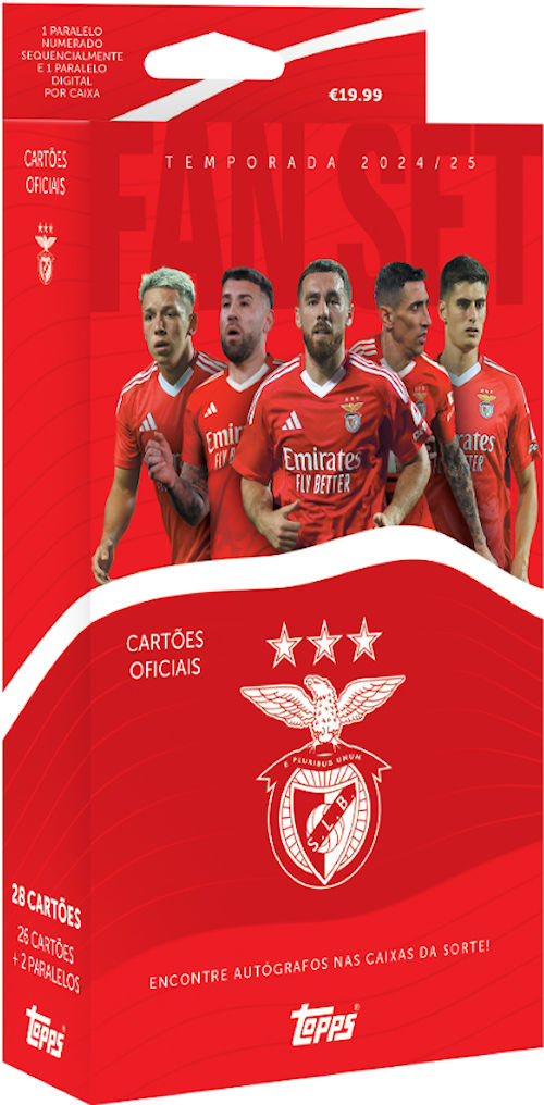 Caja de Cartas Topps SL Benfica Official Fan Set 2024/25 - 28 Cartas