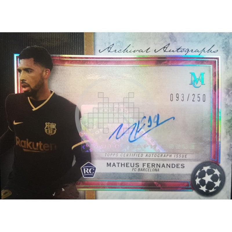 Matheus Fernandez F.C. Barcelona Topps Museum Collection UEFA Champions League