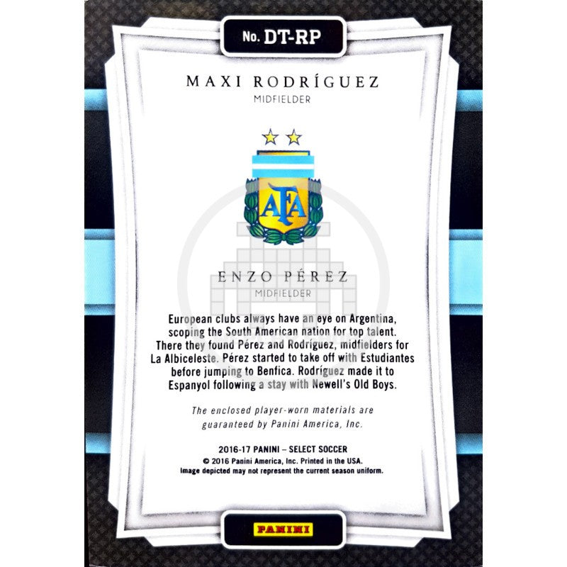 Maxi Rodriguez - Enzo Perez Argentina Panini Selects Double-Team Memorabilia