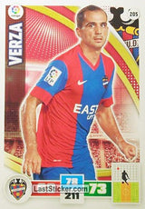 205 · Verza · Levante U.D. · Básica - Panini Adrenalyn XL Liga BBVA 2015-16