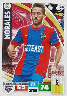 206 · Morales · Levante U.D. · Básica - Panini Adrenalyn XL Liga BBVA 2015-16