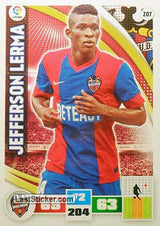 207 · Jefferson Lerma · Levante U.D. · Básica - Panini Adrenalyn XL Liga BBVA 2015-16