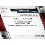Ilaix Moriba RB Leipzig Topps Chrome Bundesliga 2021/22