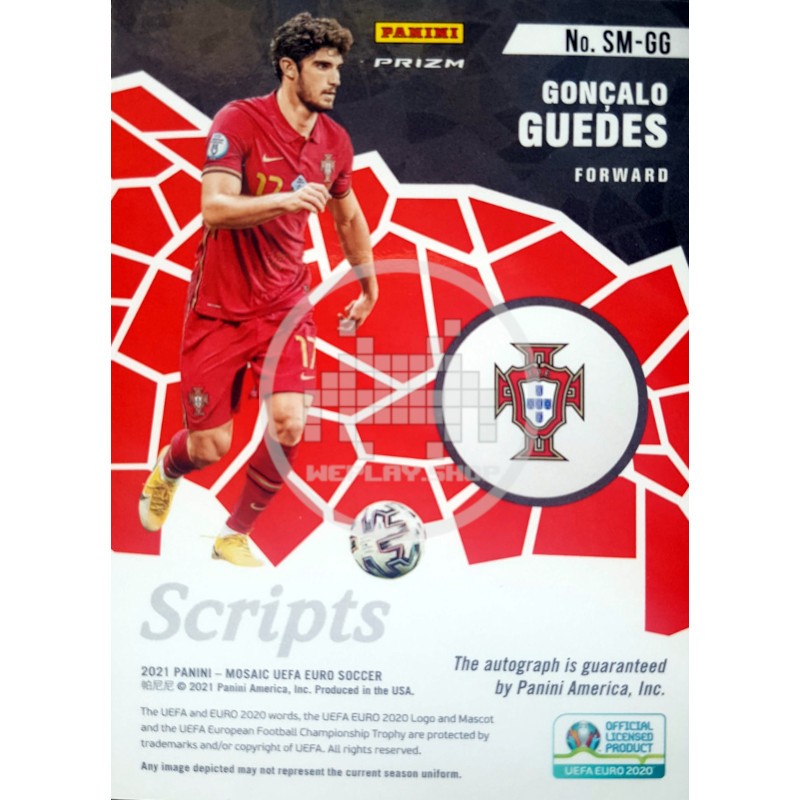 Gonçalo Guedes Portugal Panini Prizm Mosaic UEFA Euro Soccer 2021