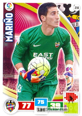 210 · Mariño · Levante U.D. · Básica - Panini Adrenalyn XL Liga BBVA 2015-16