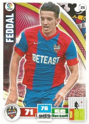 211 · Feddal · Levante U.D. · Básica - Panini Adrenalyn XL Liga BBVA 2015-16
