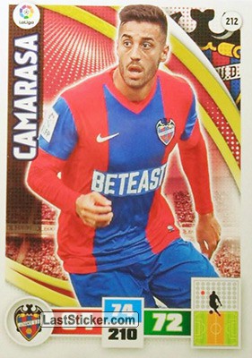 212 · Camarasa · Levante U.D. · Básica - Panini Adrenalyn XL Liga BBVA 2015-16