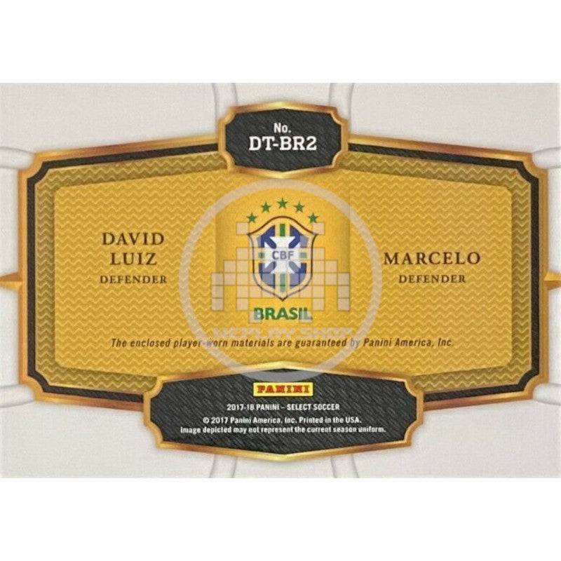 David Luiz - Marcelo Brasil Panini Select Double Team Memorabilia