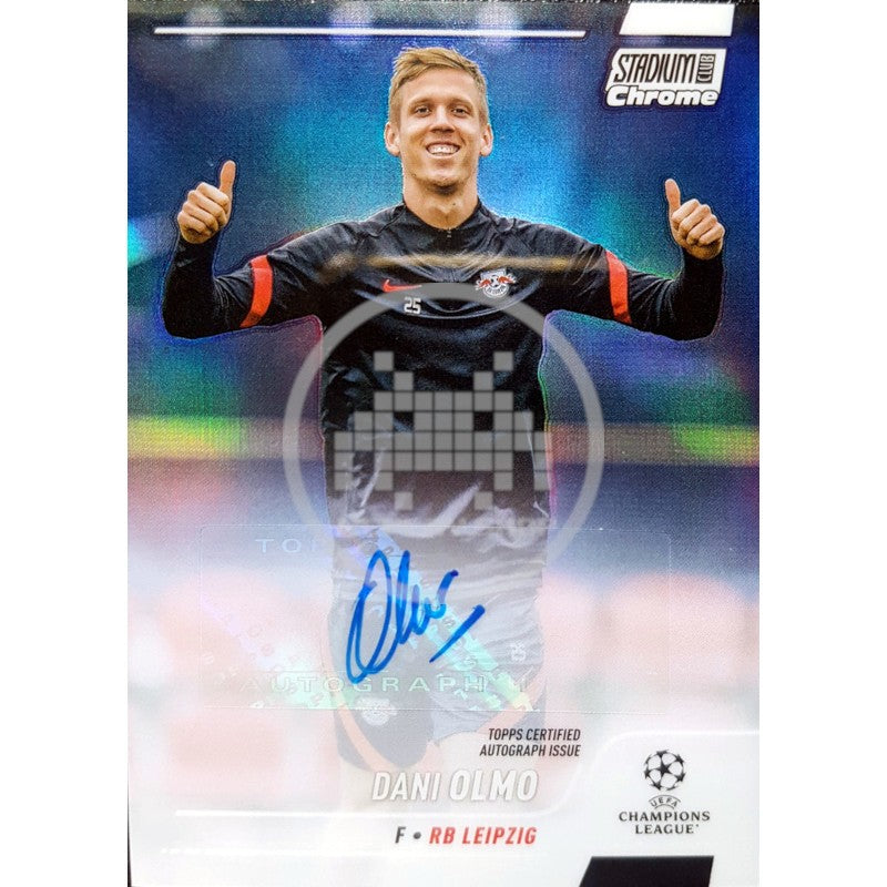 Dani Olmo RB Leipzig Topps Stadium Club Crome UEFA Champions League 2021/22