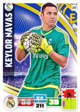 217 · Keylor Navas · Real Madrid · Básica - Panini Adrenalyn XL Liga BBVA 2015-16