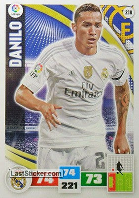218 · Danilo · Real Madrid · Básica - Panini Adrenalyn XL Liga BBVA 2015-16