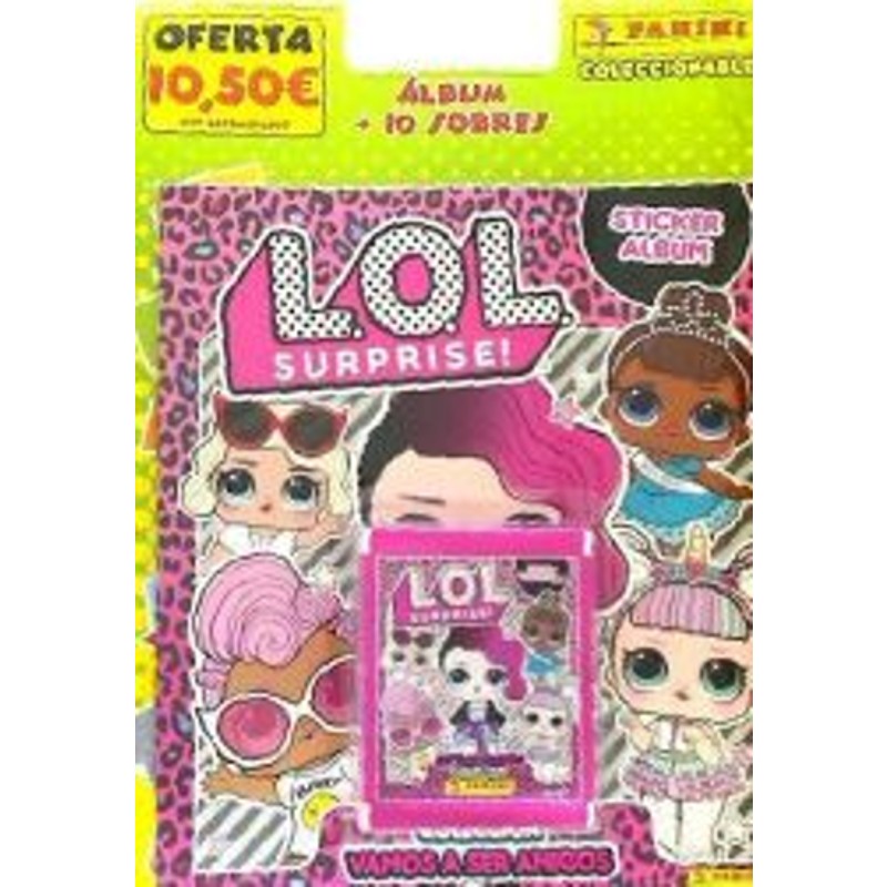 Álbum + 10 Sobres Panini L.O.L. Surprise! Vamos a Ser Amigos