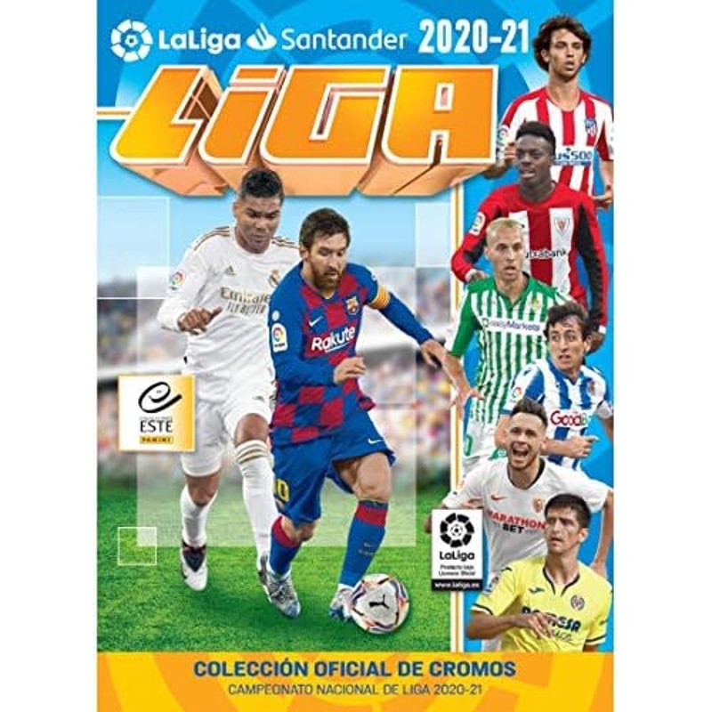 2 Álbum + 8 Sobres Panini Liga Este Santander 2020-21