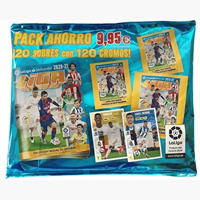 Pack Ahorro Panini 120 Cromos Colección Oficial Este Liga Santander 2020-21