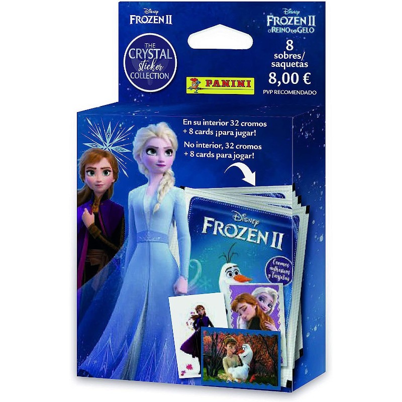 Caja 8 Sobres Panini Frozen II Crystal Collection