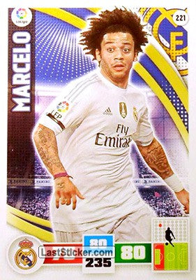221 · Marcelo · Real Madrid · Básica - Panini Adrenalyn XL Liga BBVA 2015-16