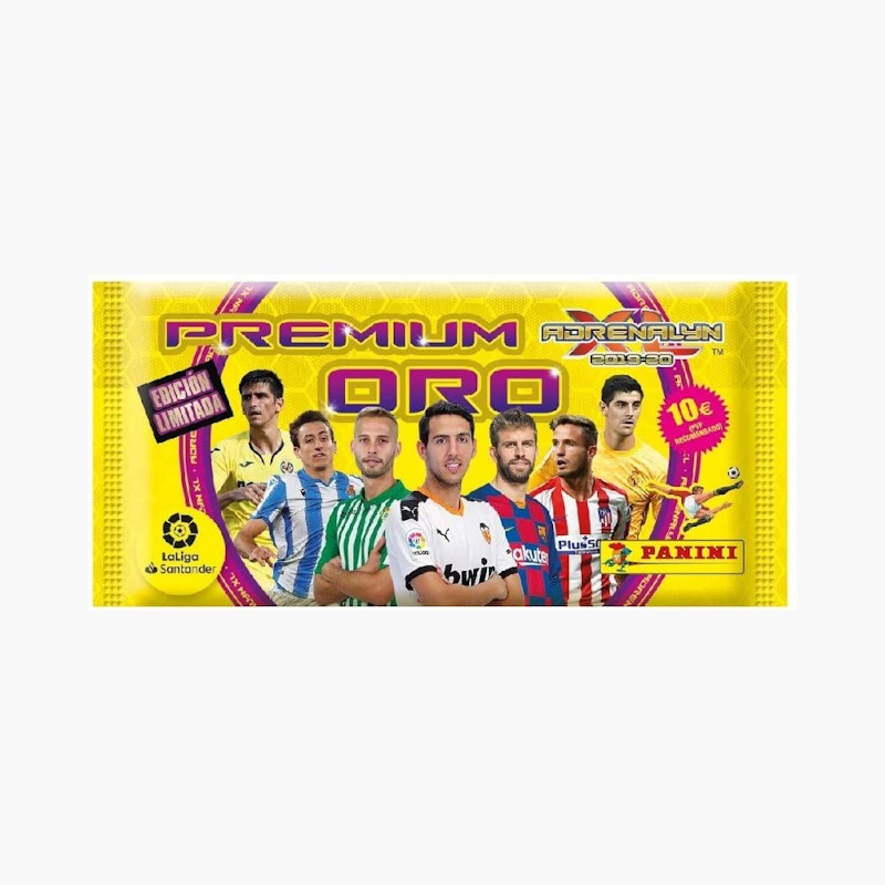 Sobre Premiun Oro Adrenalyn XL 2019-20 de Panini, Edición Limitada