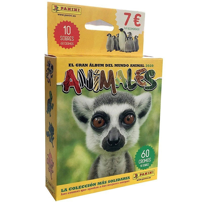 Caja 10 Sobres Panini Animales 2020
