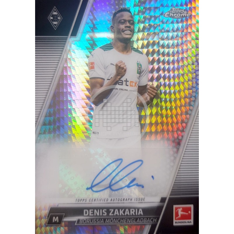 Denis Zakaria Borussia Mönchengladbach Topps Chrome Bundesliga 2021/22
