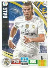 224 · Bale · Real Madrid · Básica - Panini Adrenalyn XL Liga BBVA 2015-16