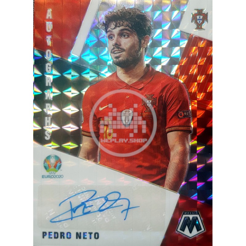 Pedro Neto Portugal Panini Prizm Mosaic UEFA Euro Soccer 2021