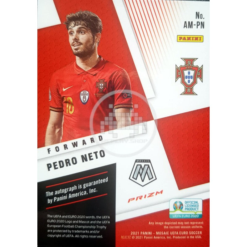 Pedro Neto Portugal Panini Prizm Mosaic UEFA Euro Soccer 2021