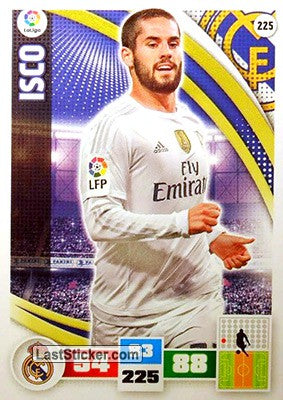 225 · Isco · Real Madrid · Básica - Panini Adrenalyn XL Liga BBVA 2015-16