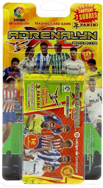 Blister con 7 Sobres de Cards Adrenalyn XL 2018-19 de Panini