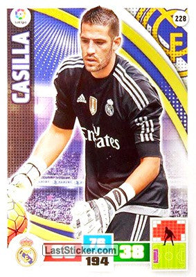228 · Casilla · Real Madrid · Básica - Panini Adrenalyn XL Liga BBVA 2015-16