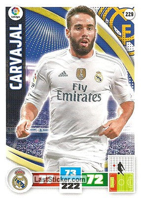 229 · Carvajal · Real Madrid · Básica - Panini Adrenalyn XL Liga BBVA 2015-16