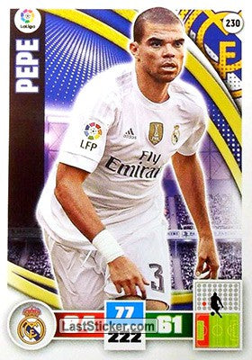 230 · Pepe · Real Madrid · Básica - Panini Adrenalyn XL Liga BBVA 2015-16