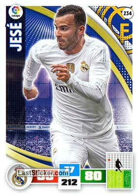 234 · Jesé · Real Madrid · Básica - Panini Adrenalyn XL Liga BBVA 2015-16