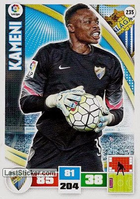 235 · Kameni · Málaga C.F. · Básica - Panini Adrenalyn XL Liga BBVA 2015-16