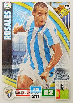 236 · Rosales · Málaga C.F. · Básica - Panini Adrenalyn XL Liga BBVA 2015-16