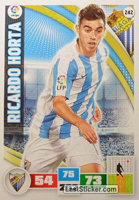 242 · Ricardo Horta · Málaga C.F. · Básica - Panini Adrenalyn XL Liga BBVA 2015-16