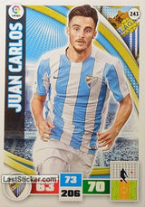 243 · Juan Carlos · Málaga C.F. · Básica - Panini Adrenalyn XL Liga BBVA 2015-16
