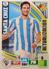 244BIS · Santa Cruz · Málaga C.F. · Actualización (BIS) - Panini Adrenalyn XL Liga BBVA 2015-16