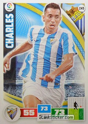 245 · Charles · Málaga C.F. · Básica - Panini Adrenalyn XL Liga BBVA 2015-16