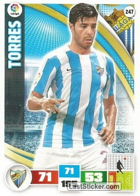 247 · Torres · Málaga C.F. · Básica - Panini Adrenalyn XL Liga BBVA 2015-16
