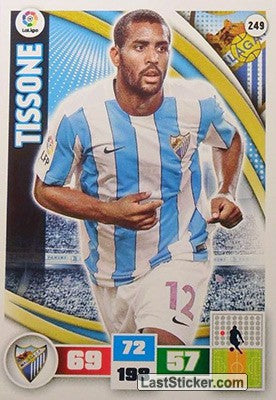 249 · Tissone · Málaga C.F. · Básica - Panini Adrenalyn XL Liga BBVA 2015-16