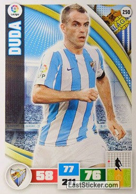 250 · Duda · Málaga C.F. · Básica - Panini Adrenalyn XL Liga BBVA 2015-16