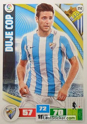 252 · Duje Cop · Málaga C.F. · Básica - Panini Adrenalyn XL Liga BBVA 2015-16