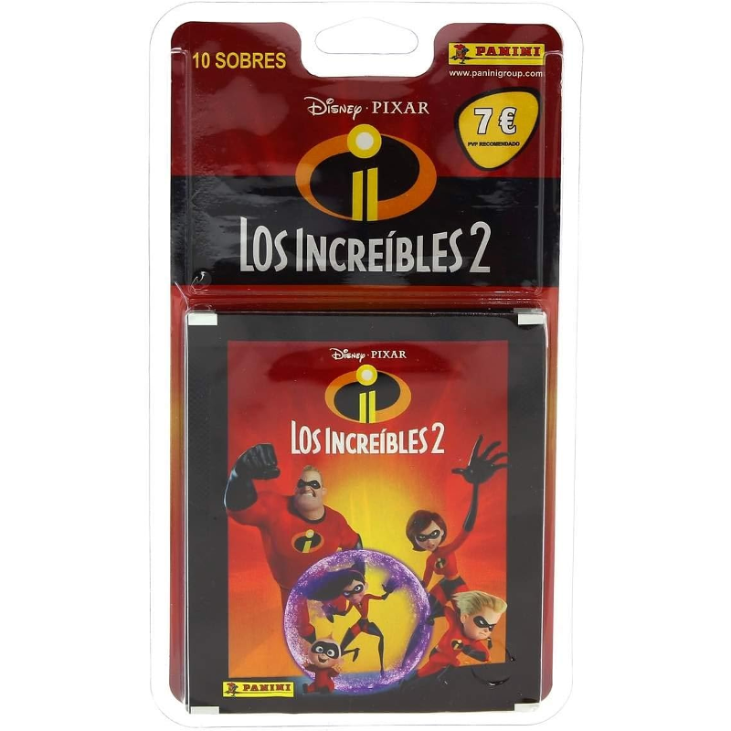 Blister 10 Sobres Disney Los Increíbles 2