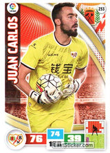 253 · Juan Carlos · Rayo Vallecano · Básica - Panini Adrenalyn XL Liga BBVA 2015-16