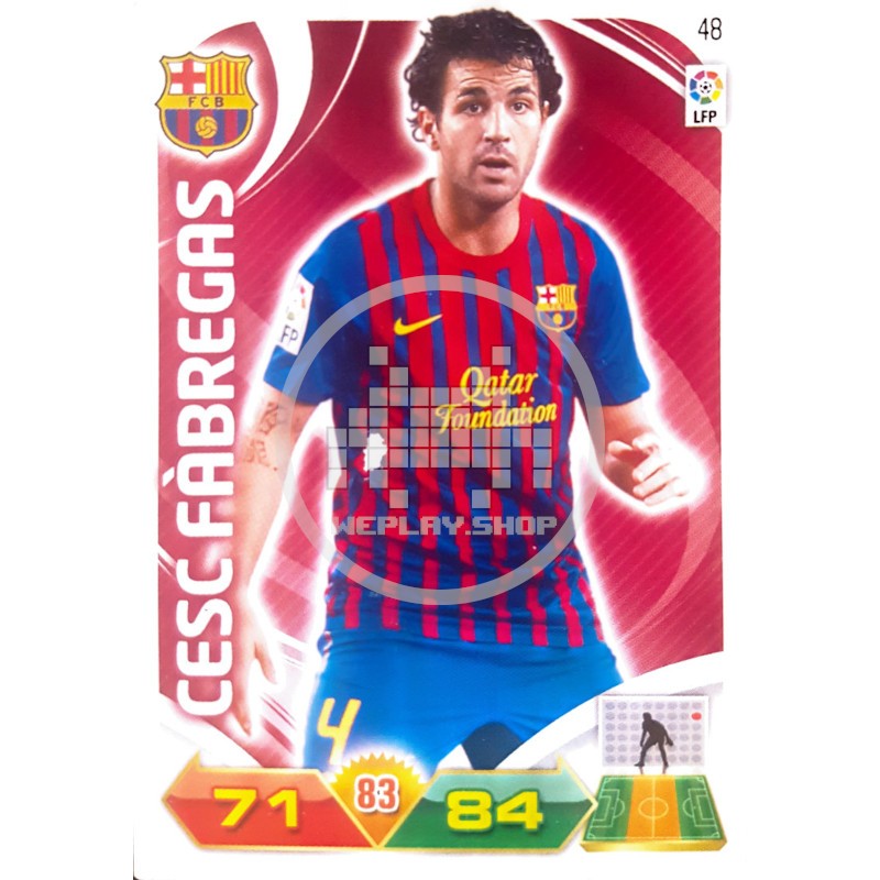 48 Cesc Fábregas F.C. Barcelona Panini Adrenalyn 2011-12