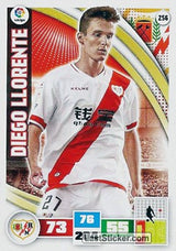 256 · Diego Llorente · Rayo Vallecano · Básica - Panini Adrenalyn XL Liga BBVA 2015-16