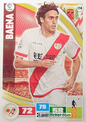 258 · Baena · Rayo Vallecano · Básica - Panini Adrenalyn XL Liga BBVA 2015-16