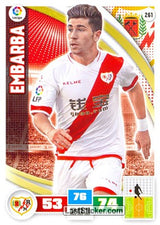 261 · Embarba · Rayo Vallecano · Básica - Panini Adrenalyn XL Liga BBVA 2015-16