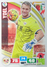 264 · Yoel · Rayo Vallecano · Básica - Panini Adrenalyn XL Liga BBVA 2015-16