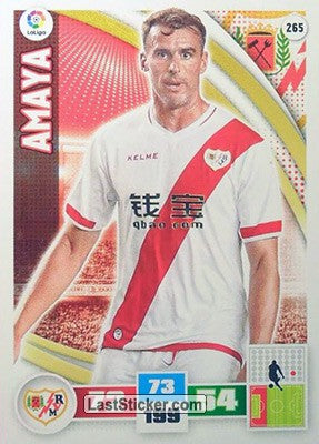 265 · Amaya · Rayo Vallecano · Básica - Panini Adrenalyn XL Liga BBVA 2015-16
